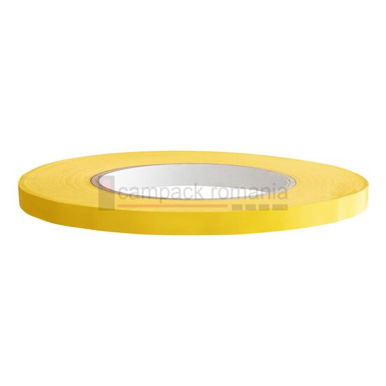 Banda adeziva galbena pentru inchis pungi, 9 mm, set 8 bucati
