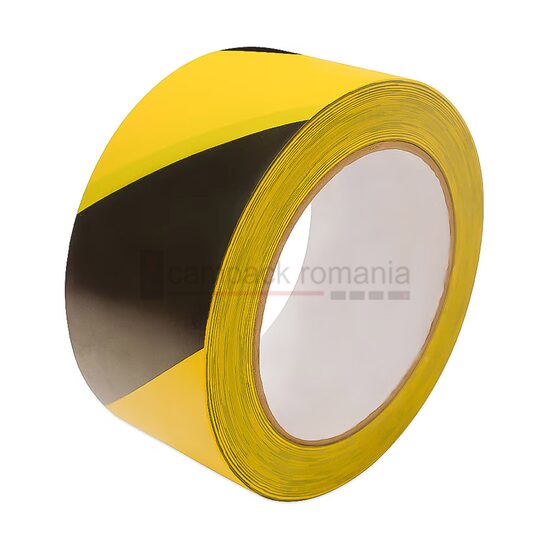 Banda marcare 100mm*33m galben/negru