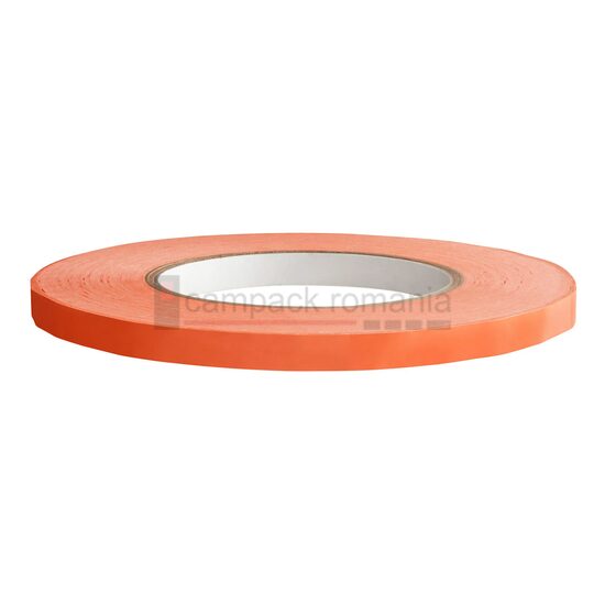 Banda adeziva portocaliu pentru inchis pungi, 9 mm, set 16 bucati