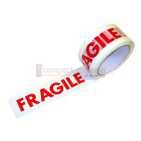 Banda adeziva imprimata 50*60 m FRAGILE RED/WHITE