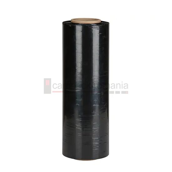 Folie stretch negru 500*0.023 mm manual (1.3 kg net)